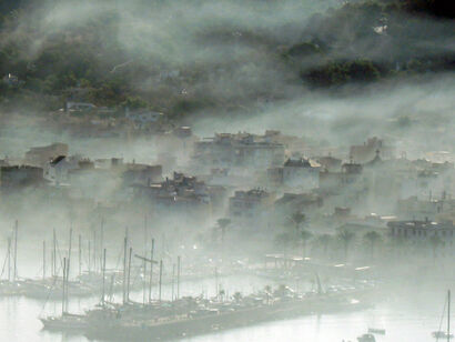 One moment Serie „ Fog at one morning at Mallorca“ - a Photographic Art Artowrk by Marlis Sauer
